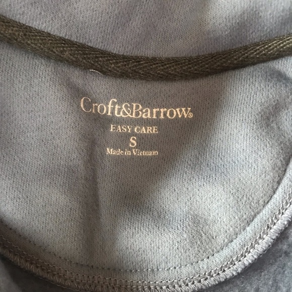 Croft & Barrow NWT Light Blue Collared Sweater S - Picture 5 of 6
